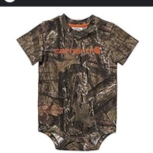 Carhartt Baby Boy 9M Bodysuit Green Camo Spring Summer Casual